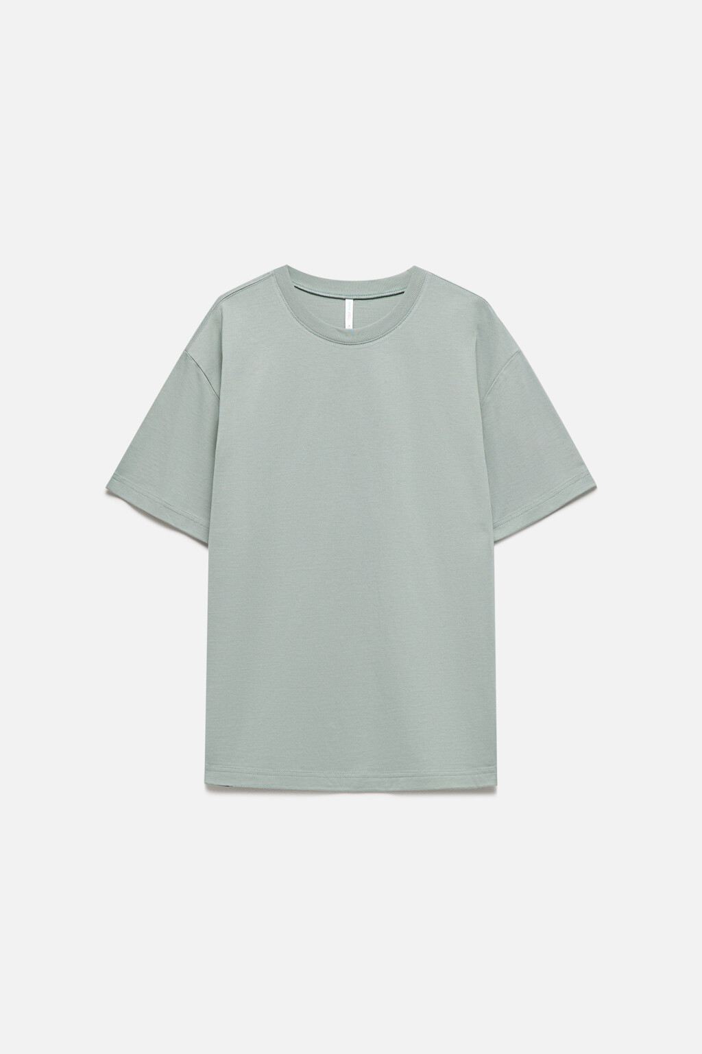 Футболка TBIG оверсайз хлопковая базовая - цвет мятный - 8