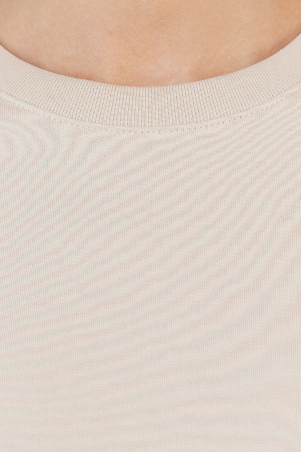 Футболка TBIG оверсайз хлопковая базовая - цвет бежевый - 7