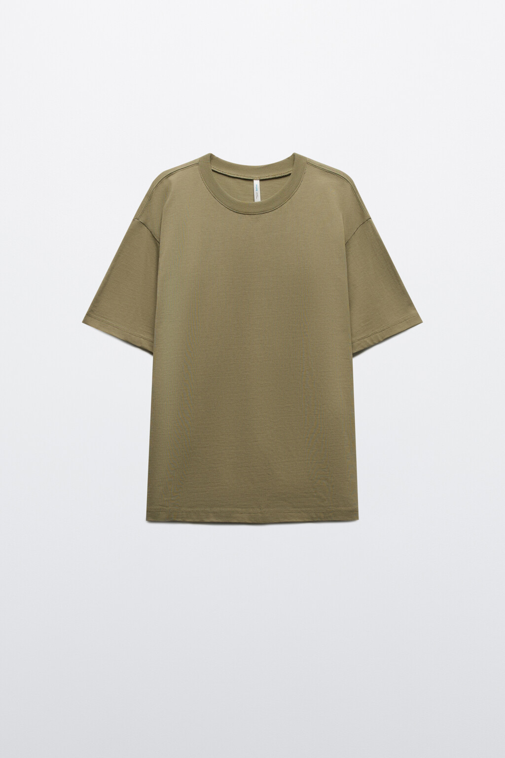 Футболка TBIG оверсайз базовая - цвет зеленый - 8