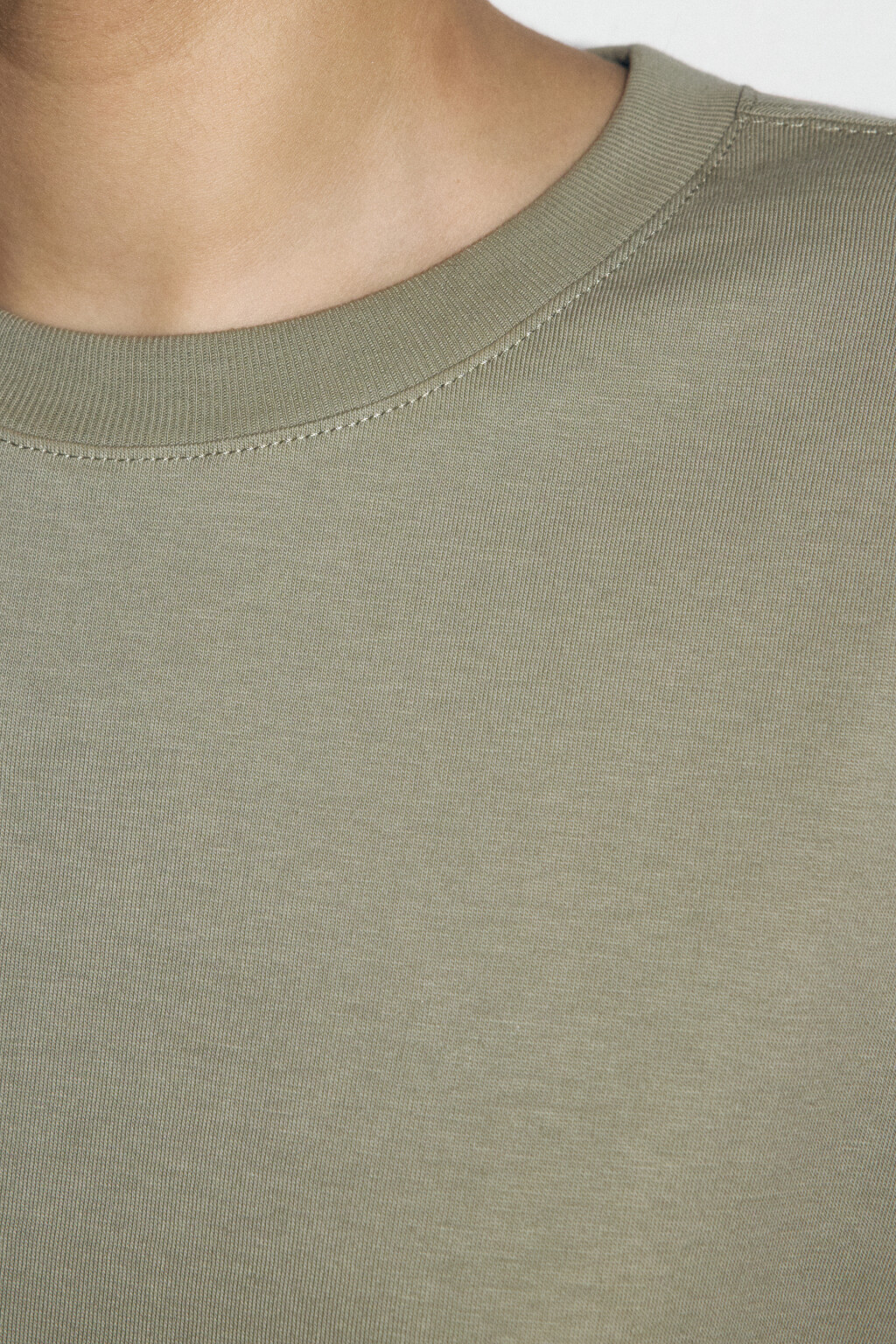 Футболка TBIG оверсайз базовая - цвет зеленый - 6