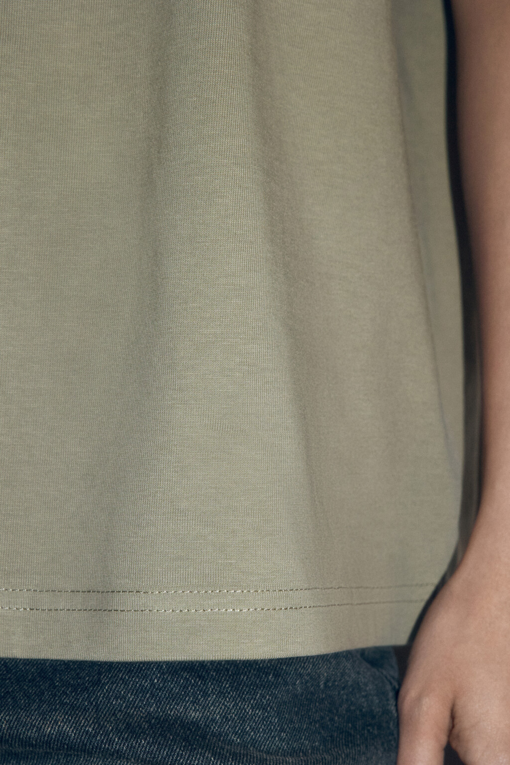 Футболка TBIG оверсайз базовая - цвет зеленый - 7