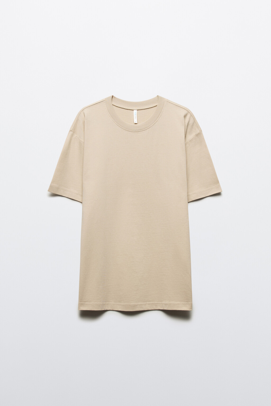 Футболка TBIG оверсайз базовая - цвет бежевый - 8