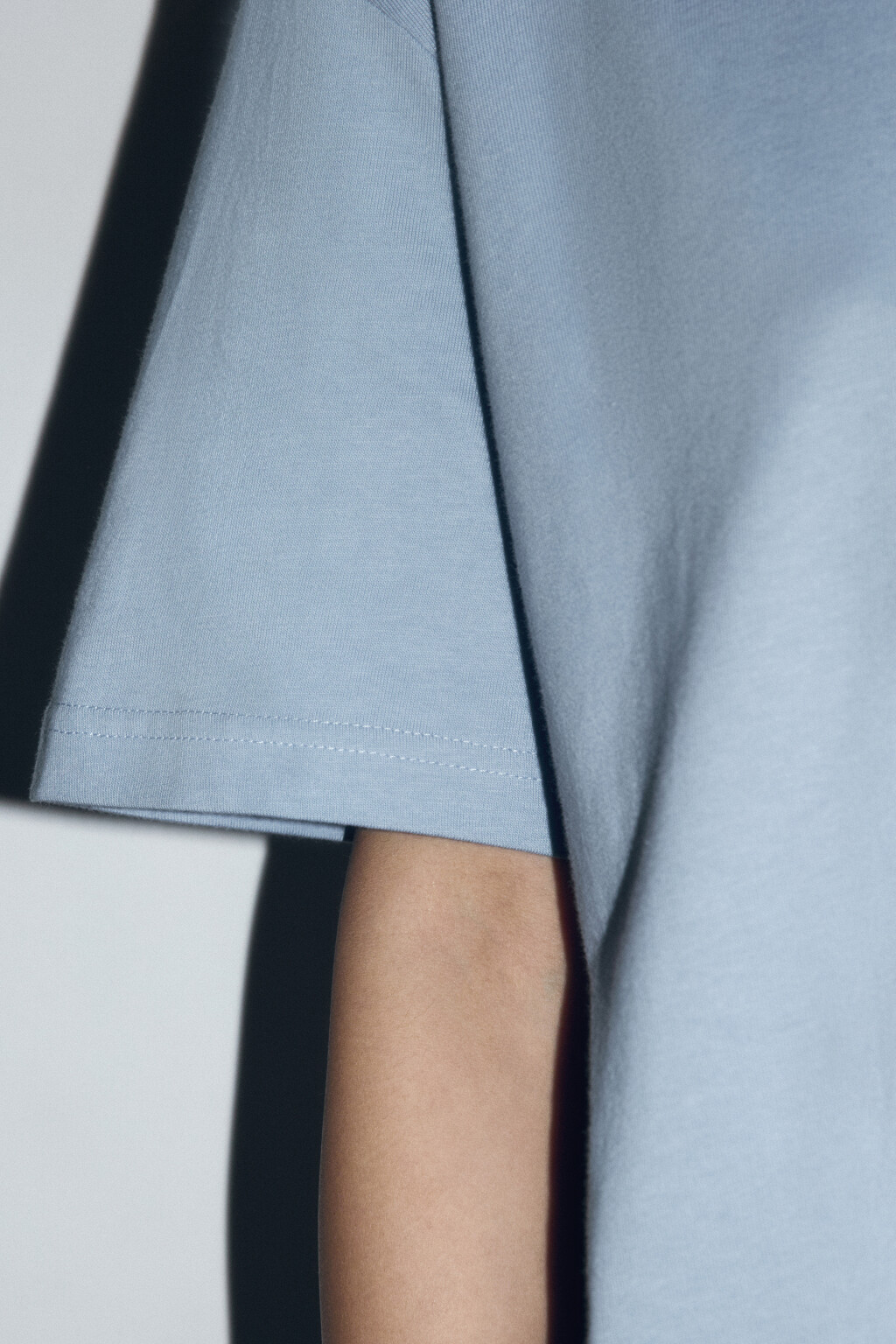 Футболка TBIG оверсайз базовая - цвет голубой - 7