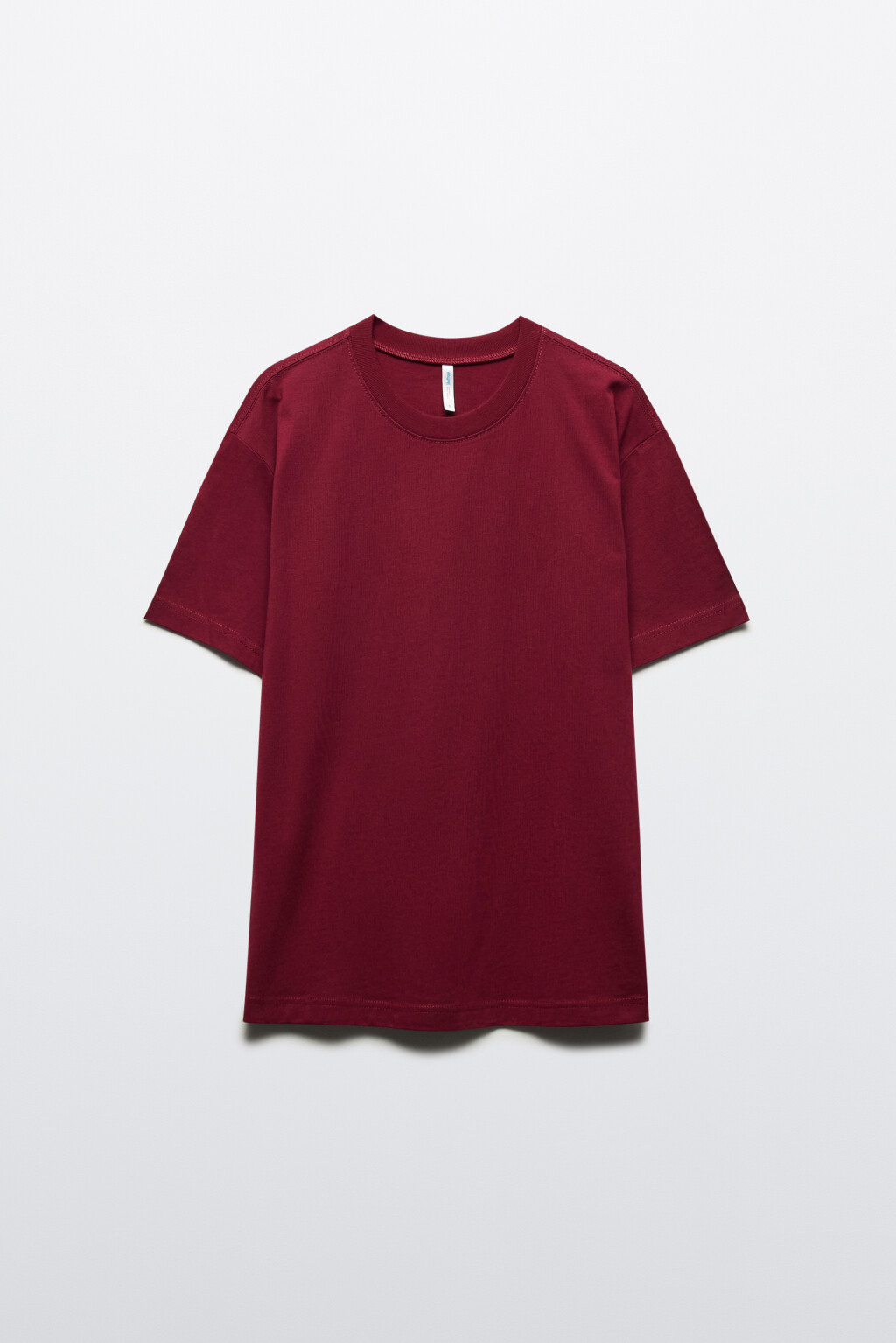 Футболка TBIG оверсайз базовая - цвет бордовый - 8
