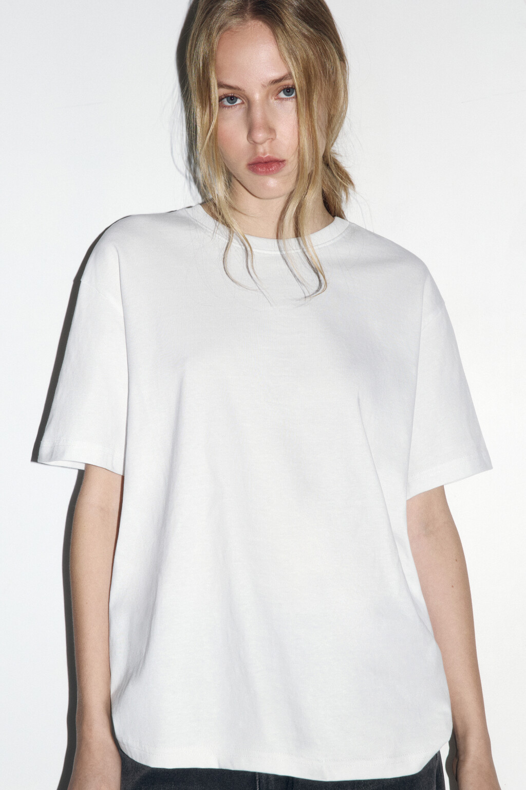 Футболка TBIG оверсайз базовая - цвет белый - 1