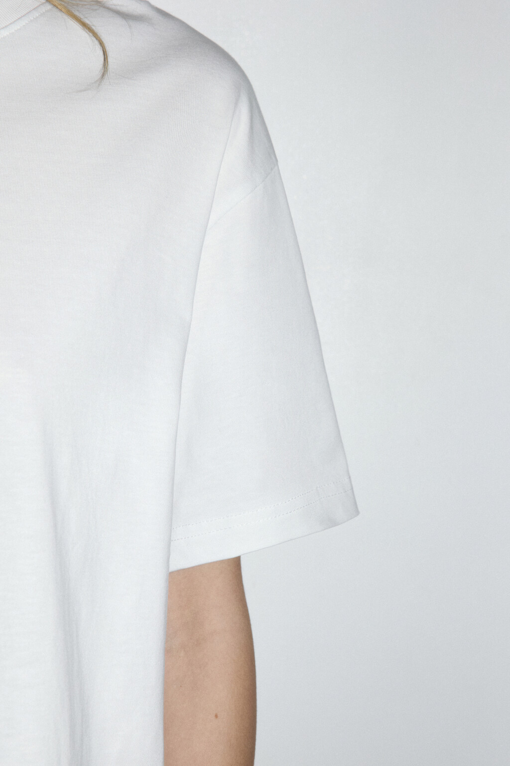 Футболка TBIG оверсайз базовая - цвет белый - 7