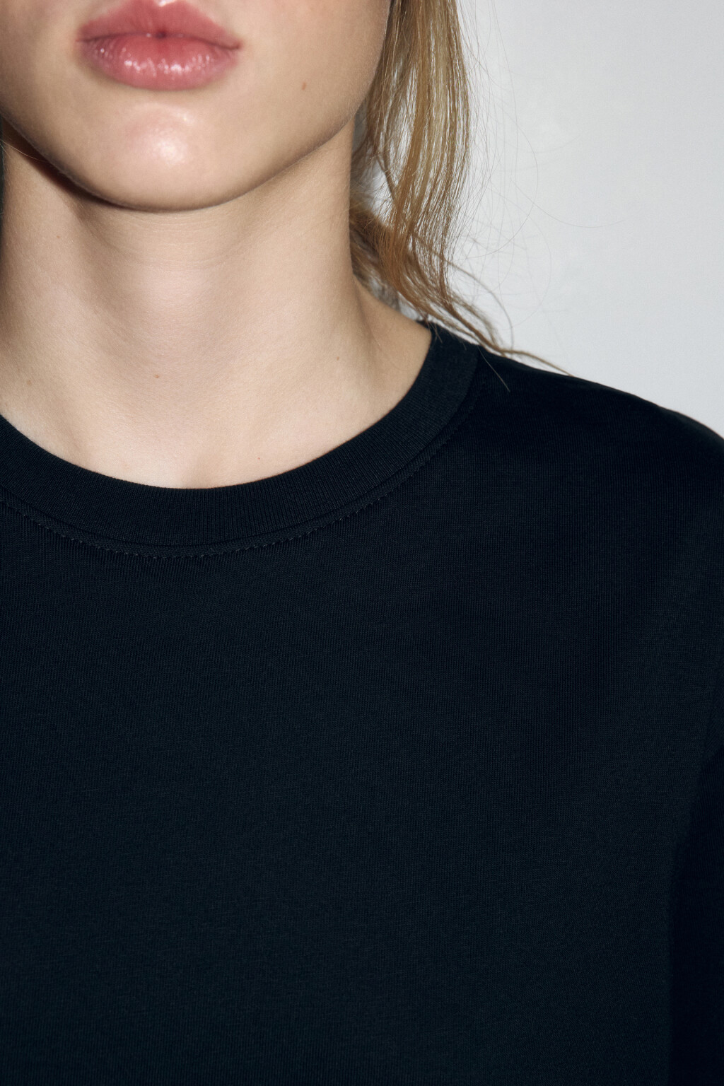 Футболка TBIG оверсайз базовая - цвет черный - 6