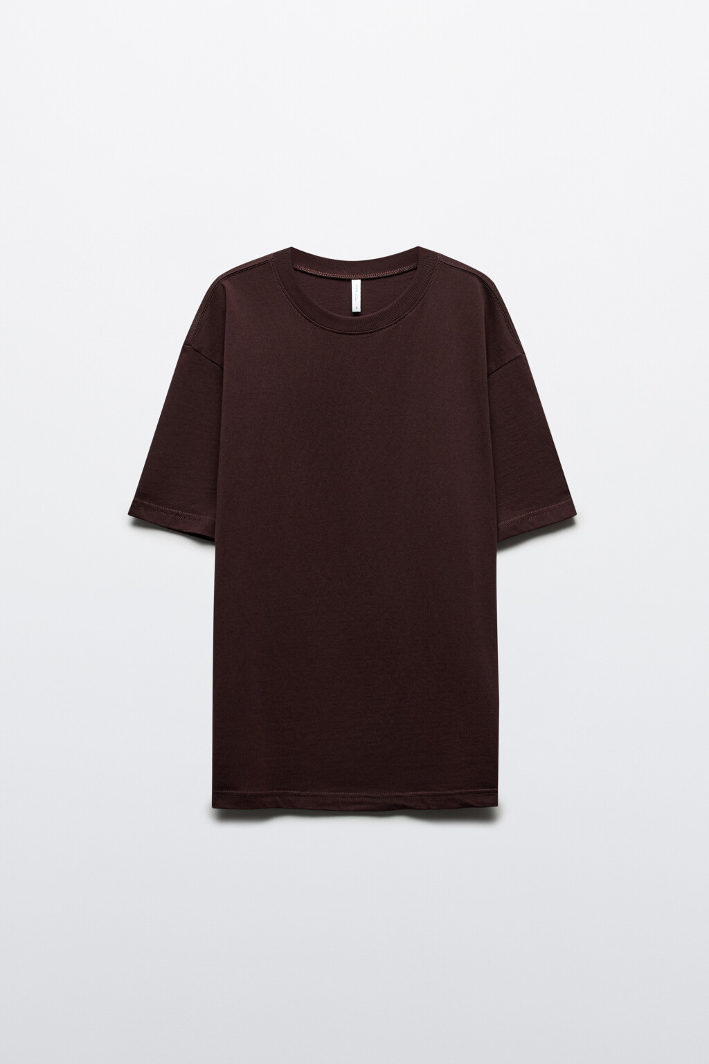 Футболка оверсайз базовая - цвет коричневый - 7