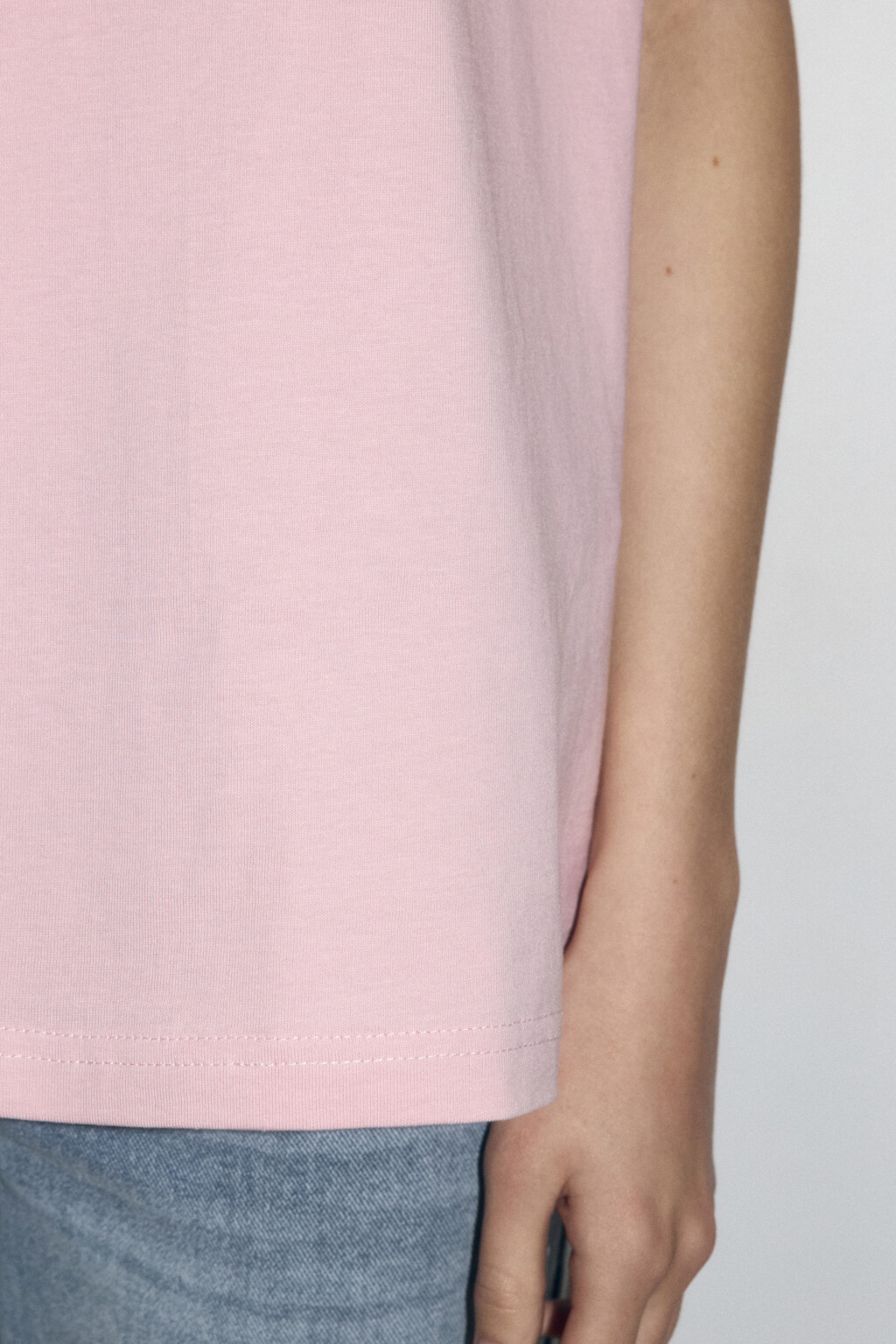 Футболка TBIG оверсайз базовая - цвет розовый - 7