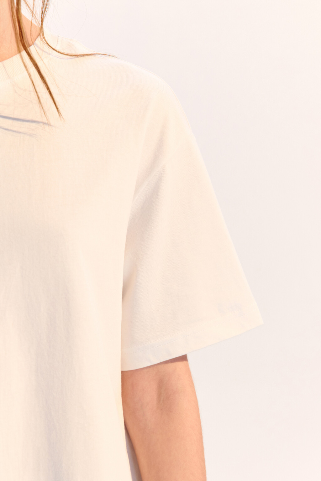 Футболка TBIG оверсайз базовая - цвет белый - 6