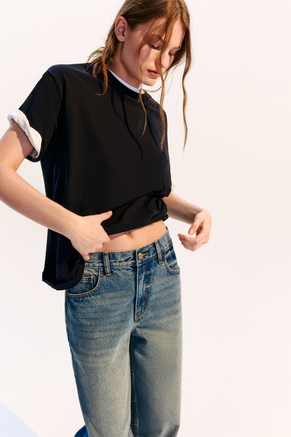 Футболка TBIG оверсайз базовая - цвет черный - 1