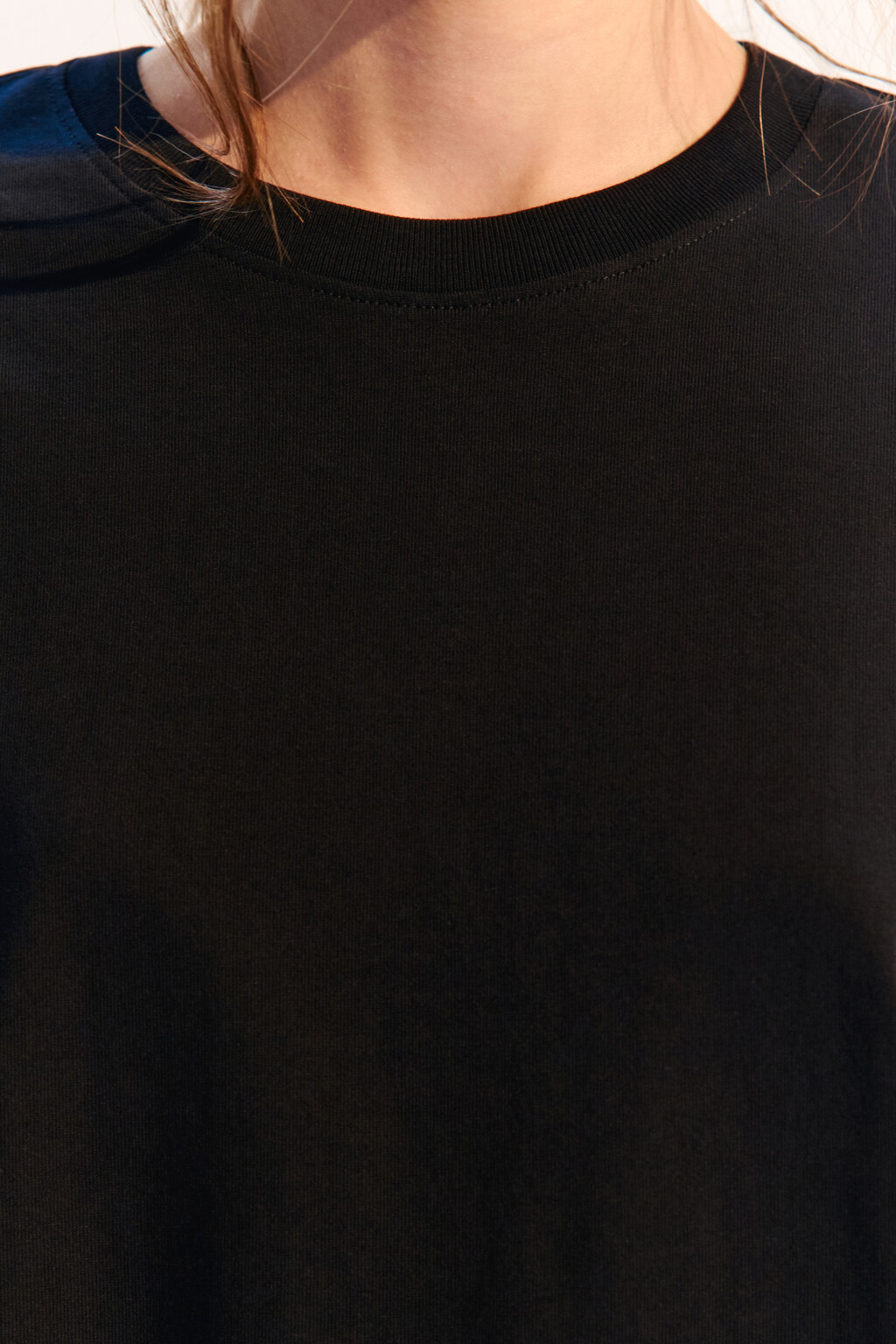 Футболка TBIG оверсайз базовая - цвет черный - 5