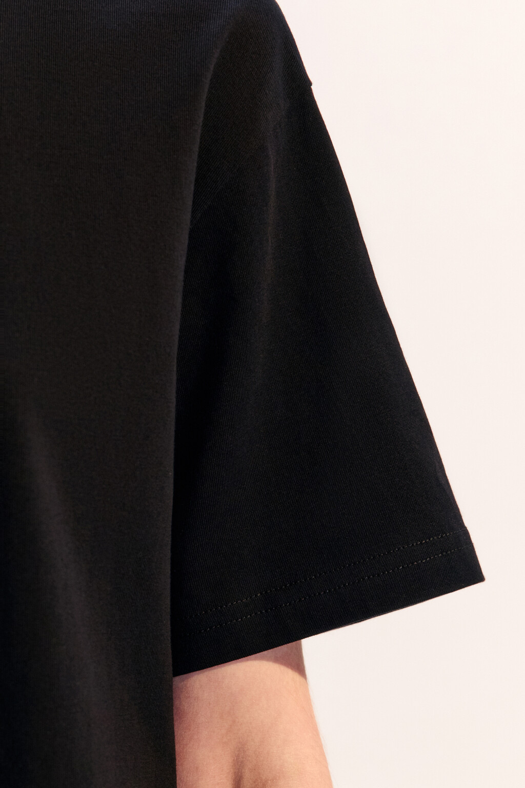 Футболка TBIG оверсайз базовая - цвет черный - 6