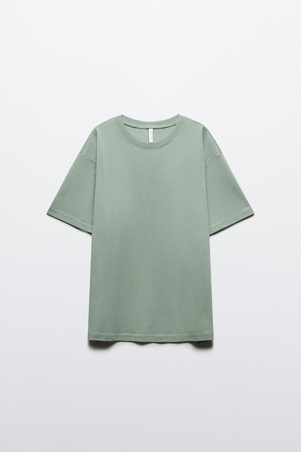 Футболка TBIG оверсайз базовая - цвет зеленый - 7