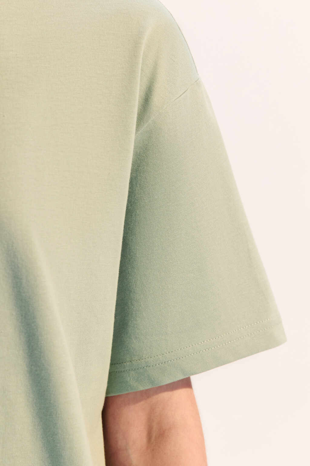 Футболка TBIG оверсайз базовая - цвет зеленый - 6