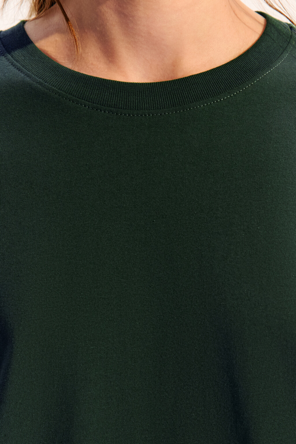 Футболка TBIG оверсайз базовая - цвет зеленый - 5