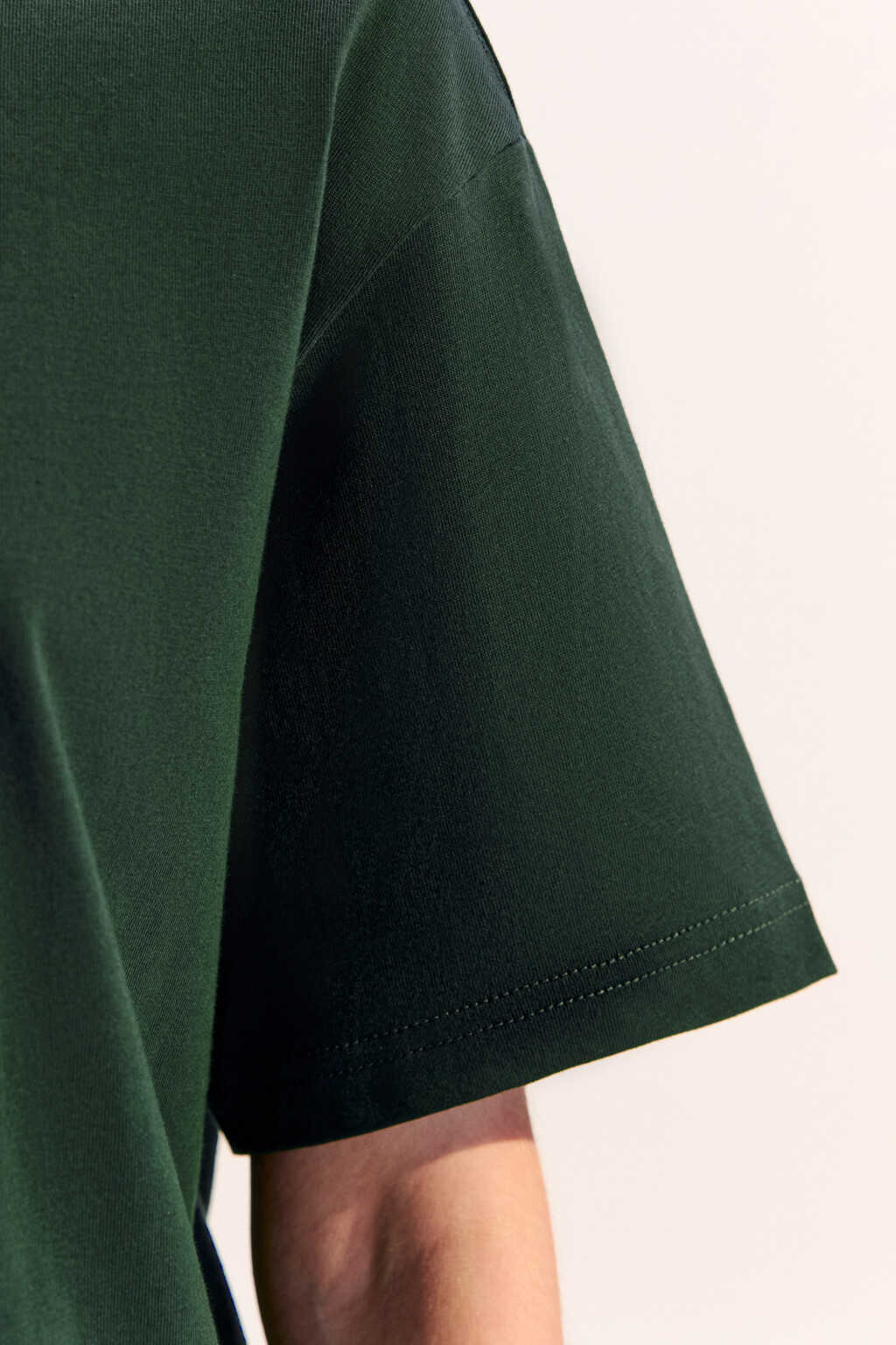 Футболка TBIG оверсайз базовая - цвет зеленый - 6