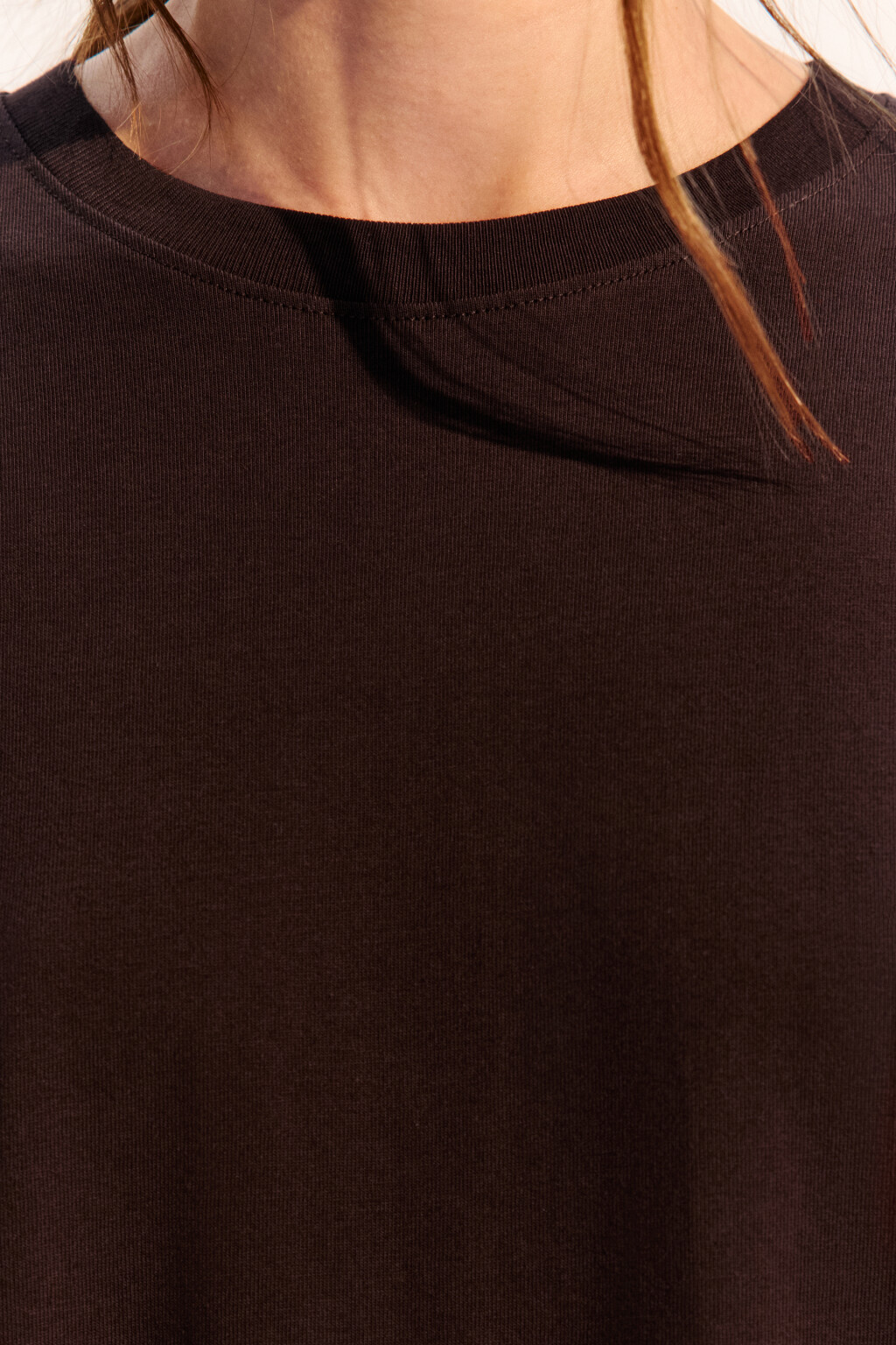 Футболка TBIG оверсайз базовая - цвет коричневый - 5