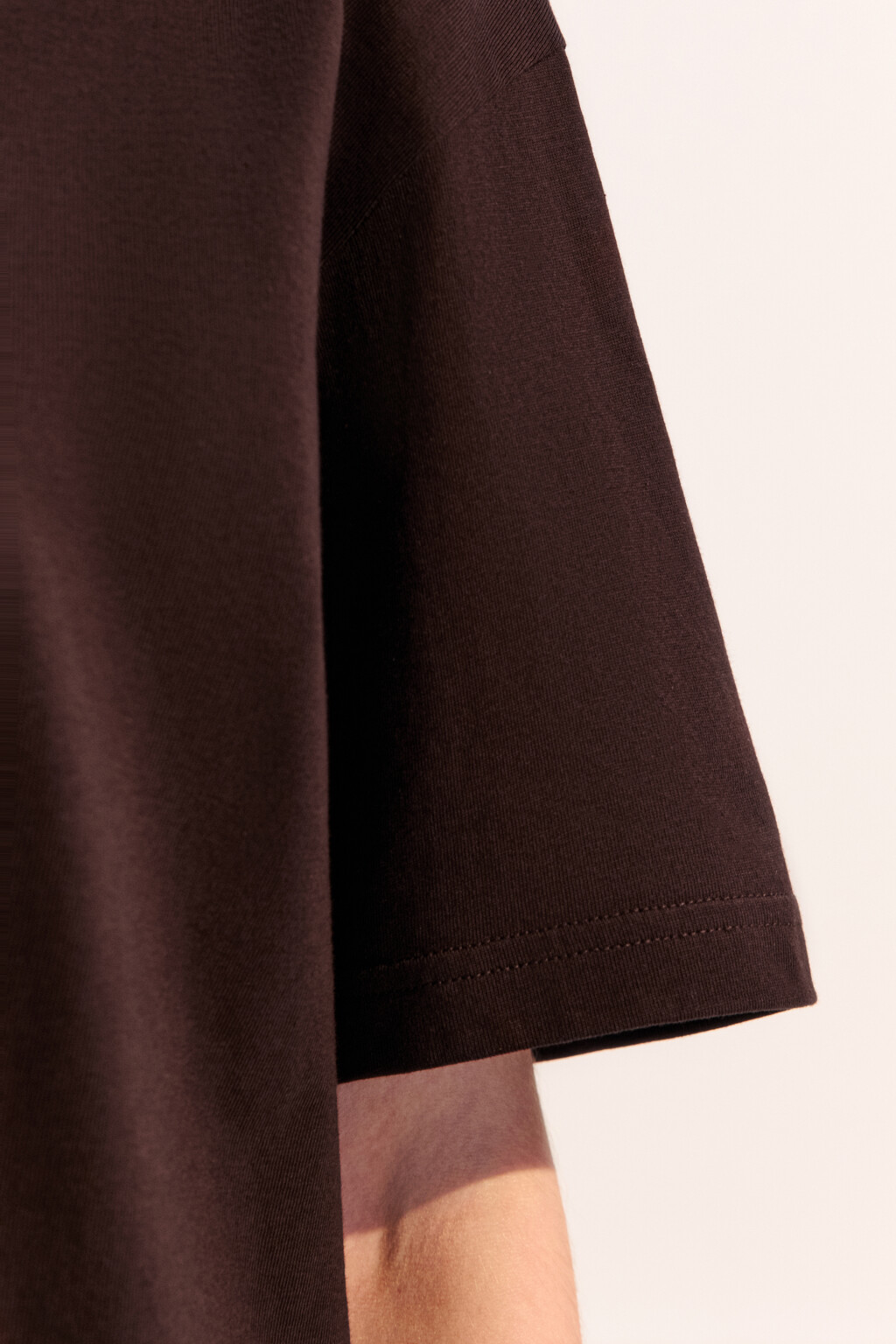 Футболка TBIG оверсайз базовая - цвет коричневый - 6