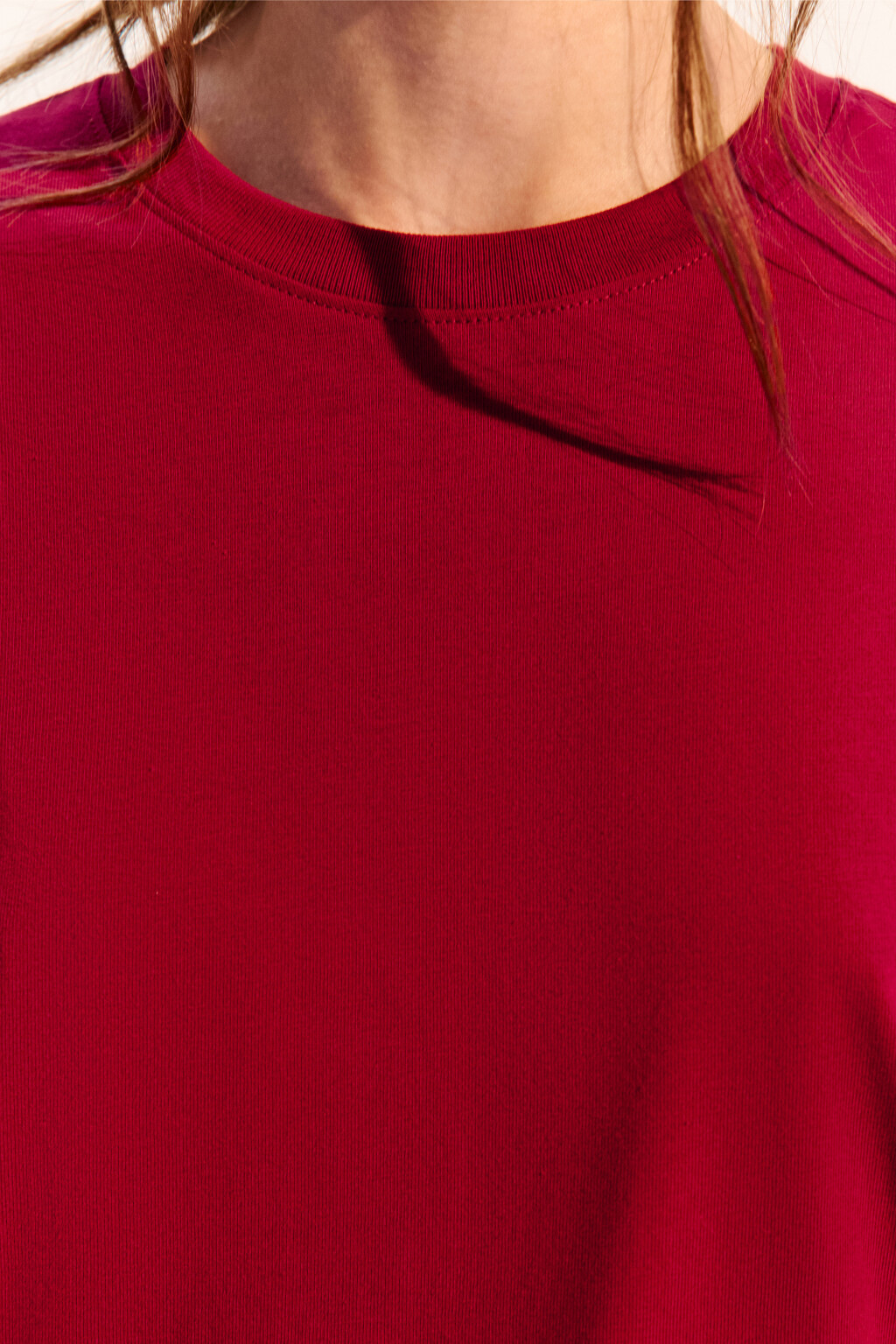 Футболка TBIG оверсайз базовая - цвет красный - 6