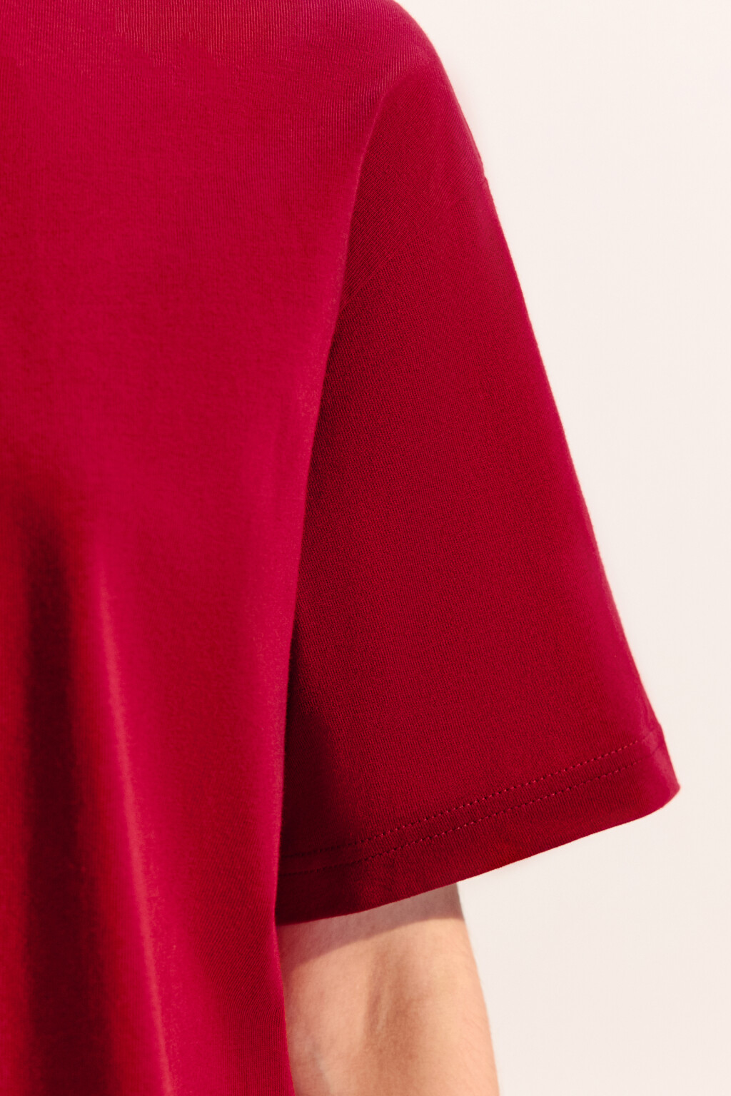 Футболка TBIG оверсайз базовая - цвет красный - 7