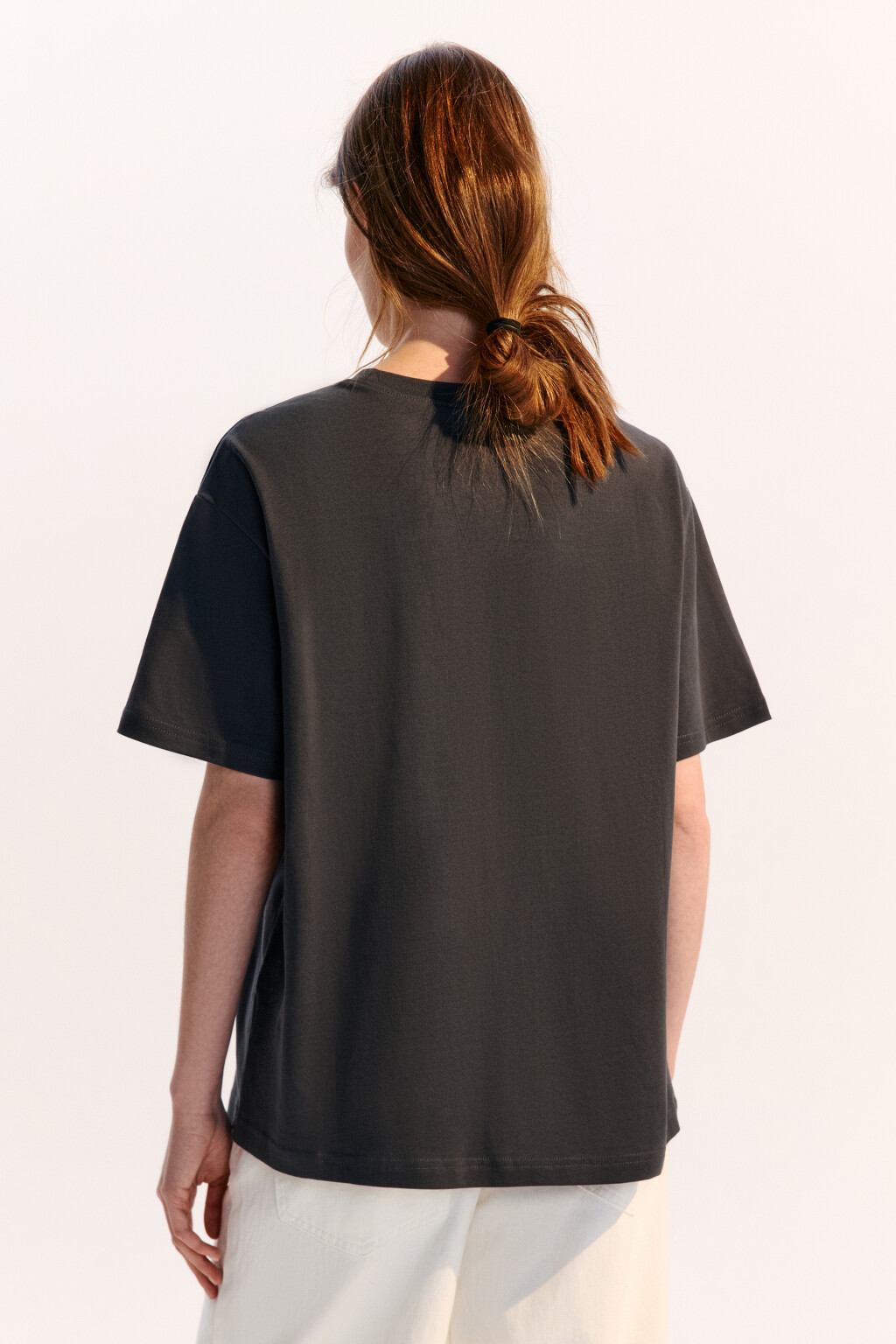 Футболка TBIG оверсайз базовая - цвет серый - 3