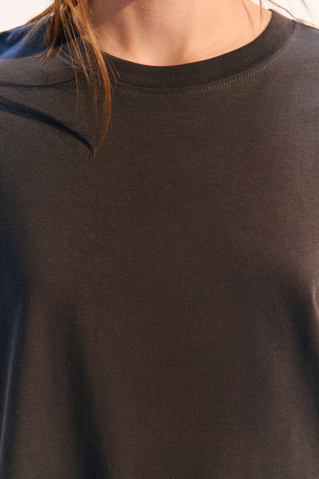 Футболка TBIG оверсайз базовая - цвет серый - 5