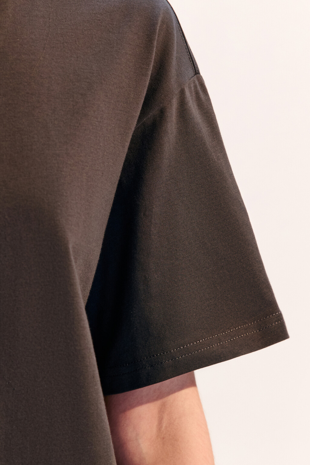 Футболка TBIG оверсайз базовая - цвет серый - 6