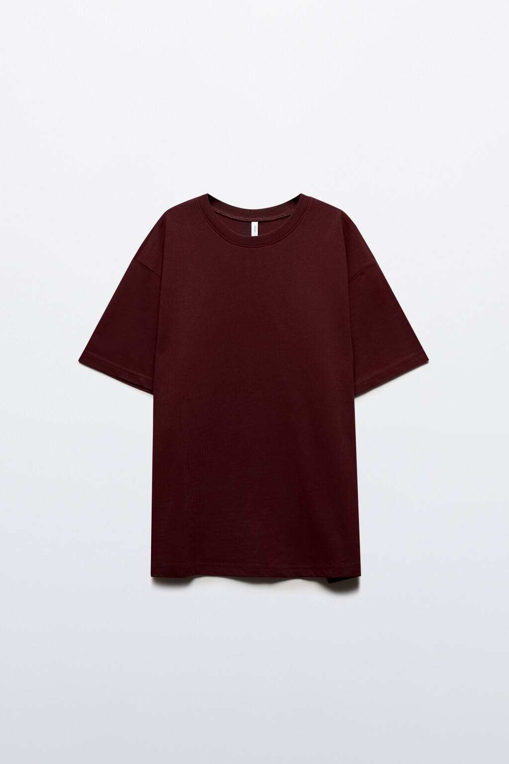 Футболка TBIG оверсайз базовая - цвет бордовый - 7