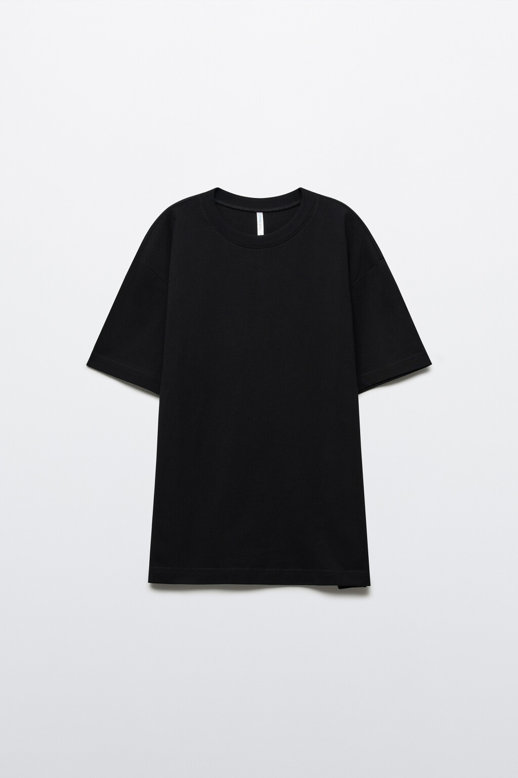 Футболка оверсайз базовая - цвет черный - 1