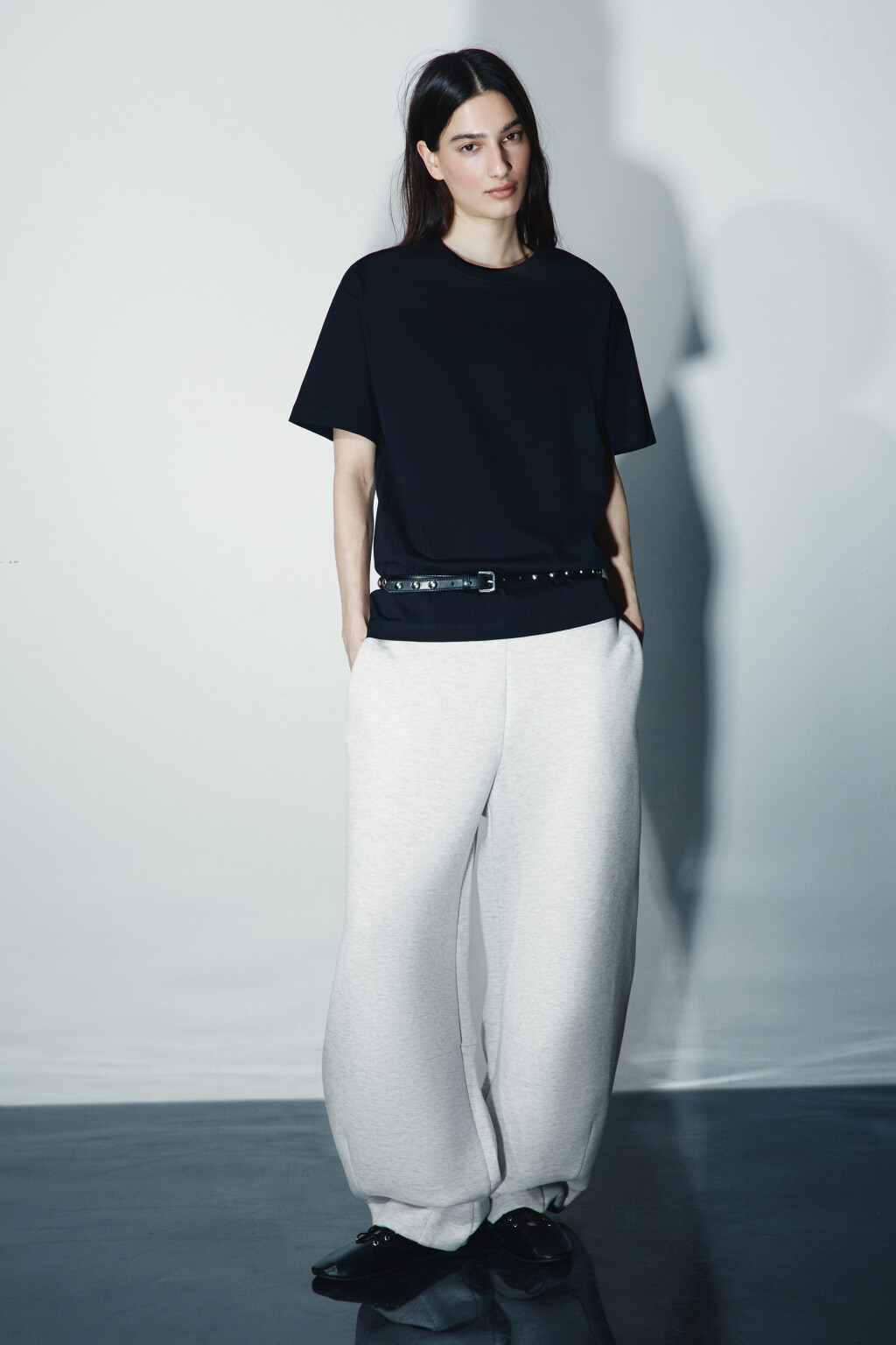 Футболка оверсайз базовая - цвет черный - 5