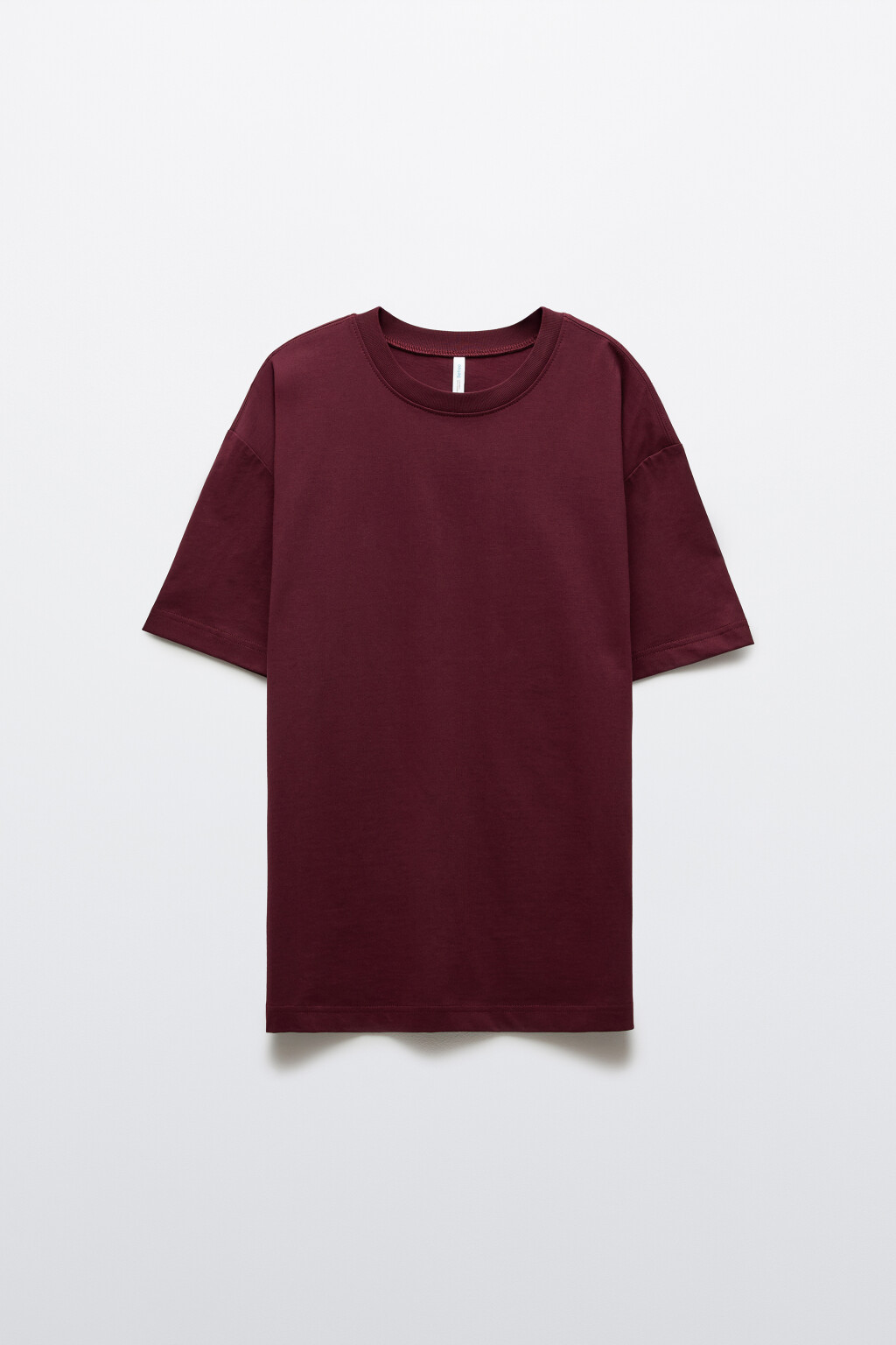 Футболка oversize базовая - цвет бордовый - 8