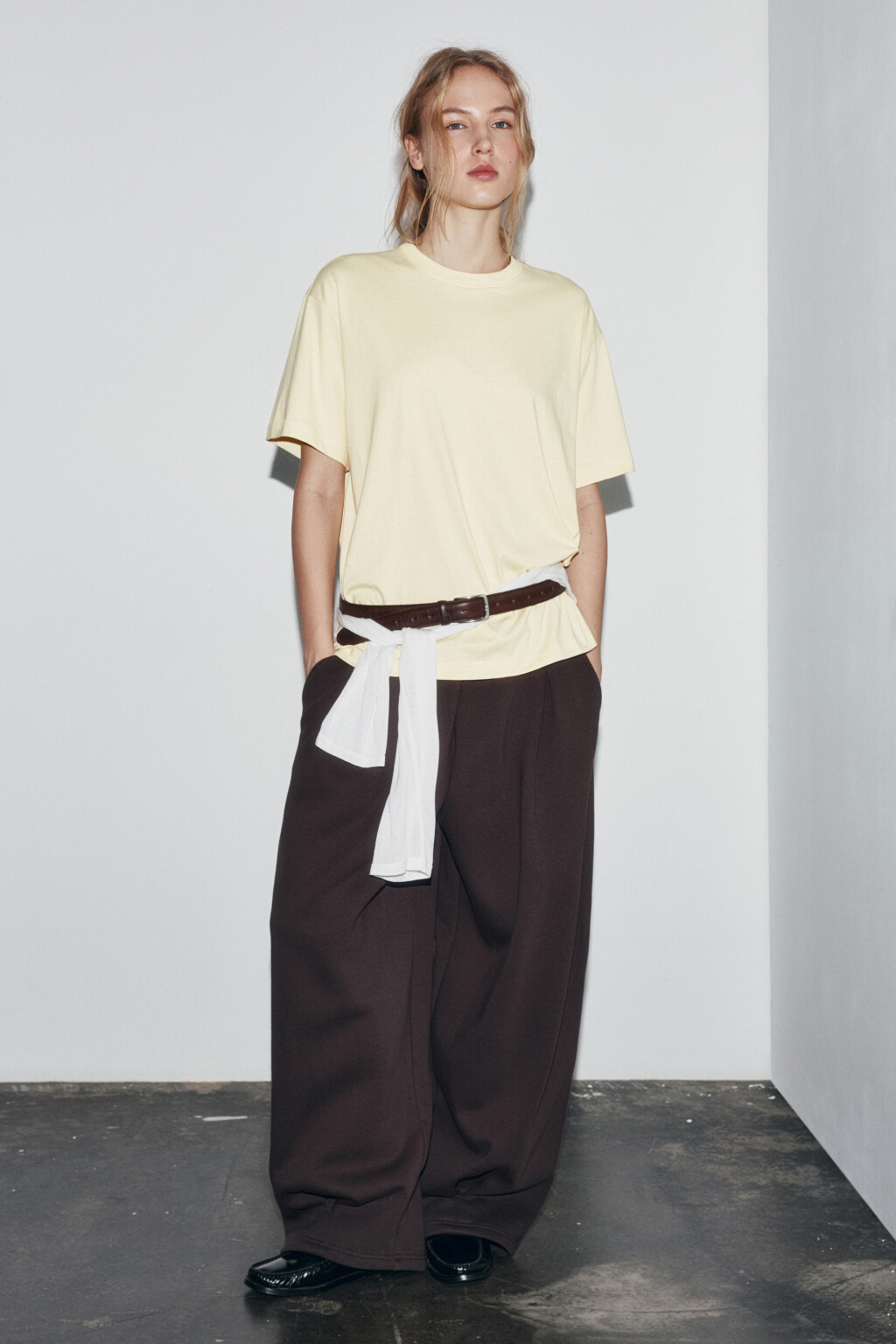 Футболка oversize базовая - цвет желтый - 5