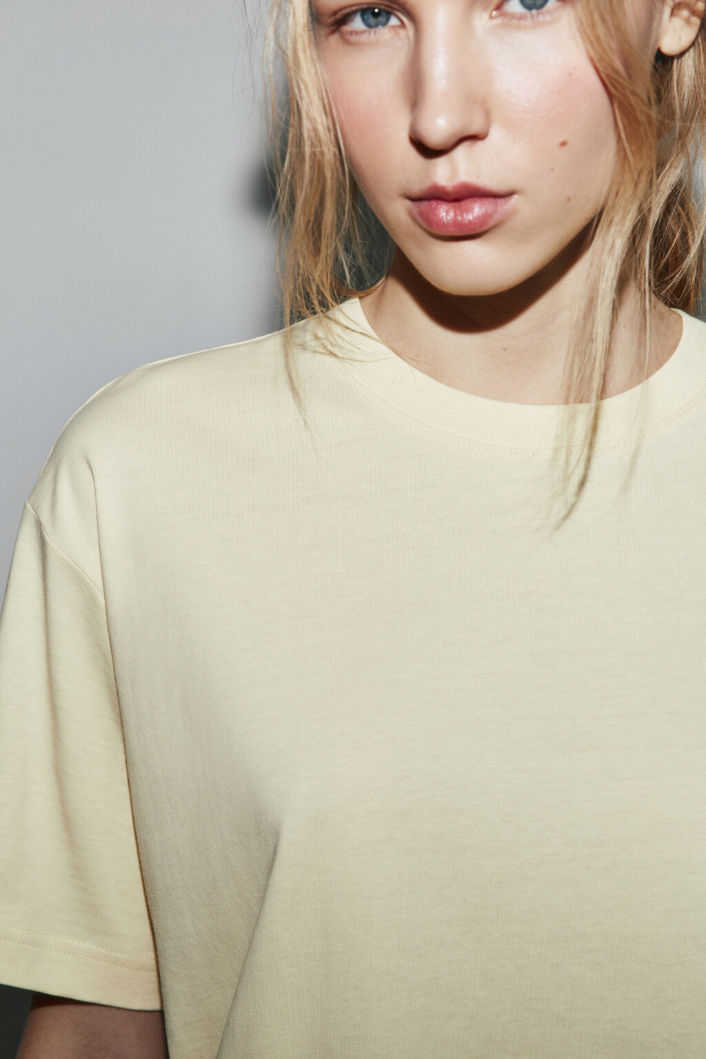 Футболка oversize базовая - цвет желтый - 6