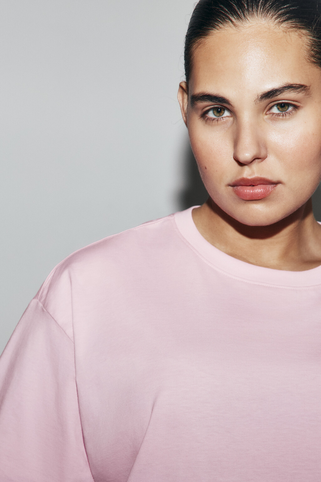 Футболка оверсайз базовая - цвет розовый - 6