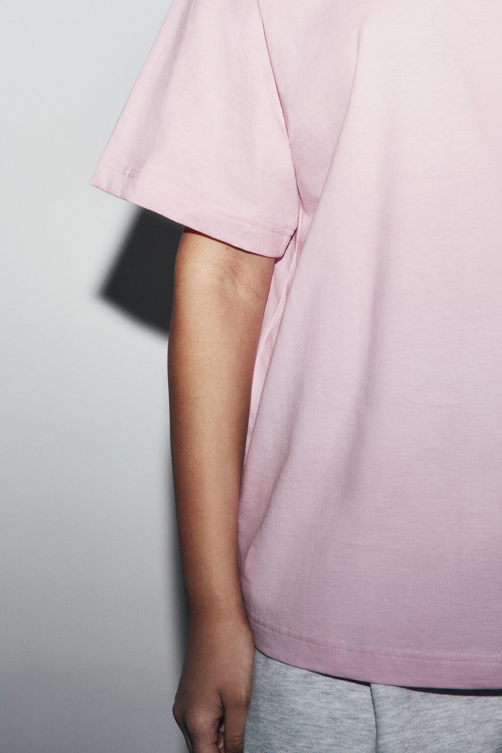 Футболка оверсайз базовая - цвет розовый - 7