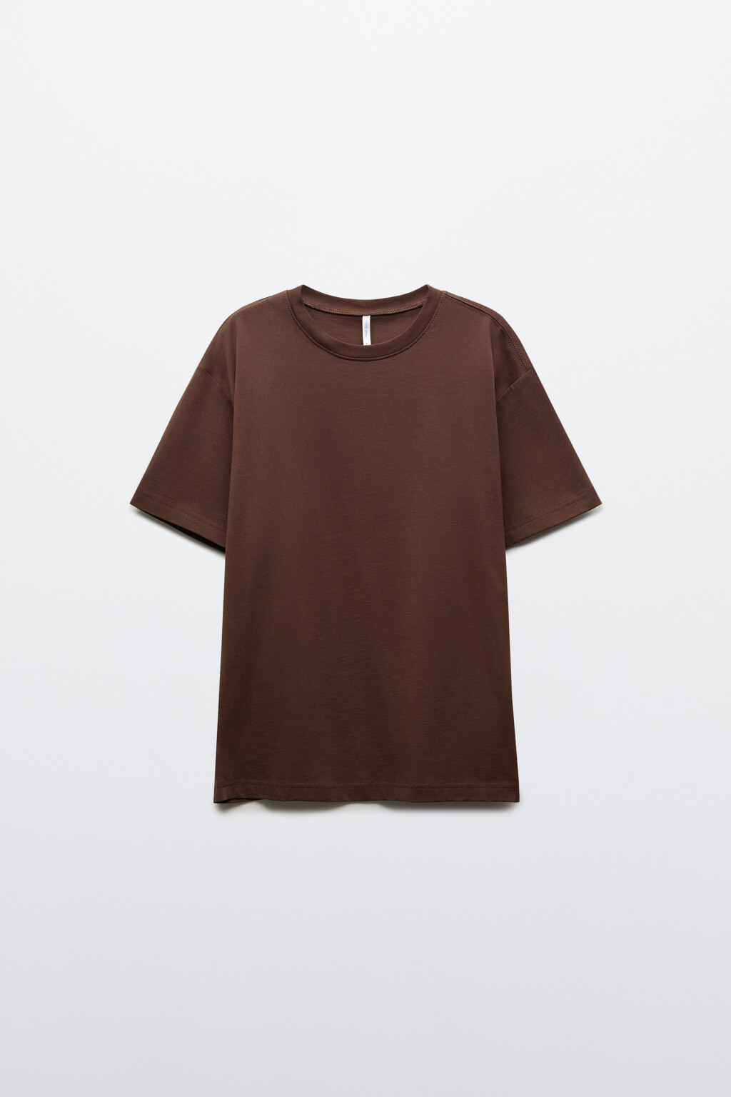 Футболка оверсайз базовая - цвет коричневый - 7