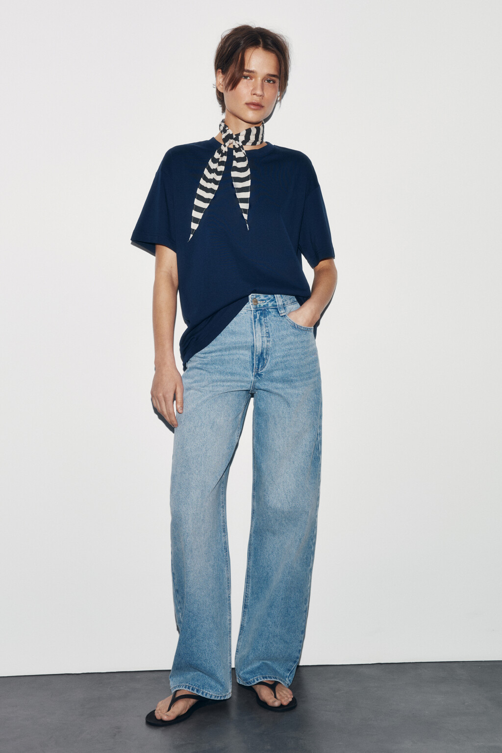 Футболка оверсайз базовая - цвет синий - 5