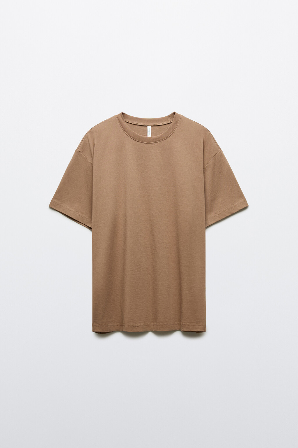 Футболка оверсайз базовая - цвет бежевый - 7