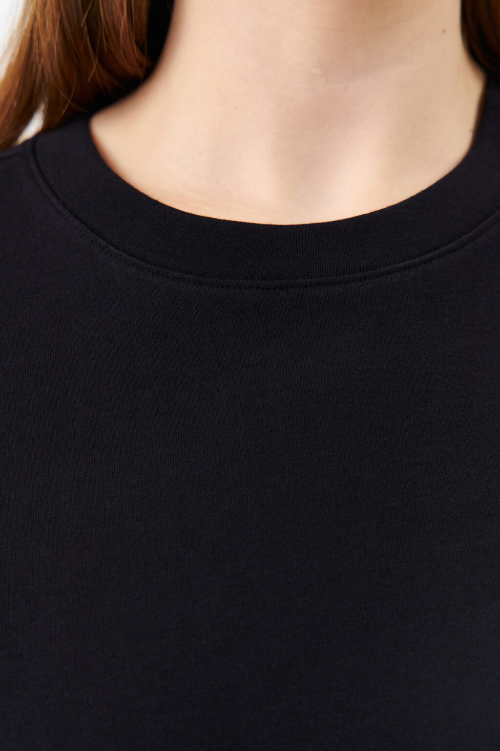 Футболка oversize базовая - цвет черный - 5