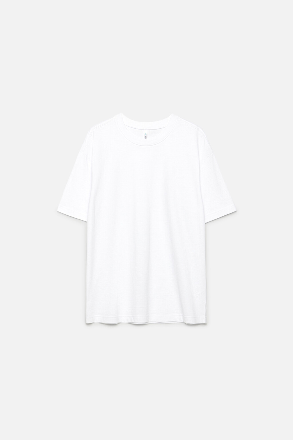 Футболка oversize хлопковая базовая плотная - цвет белый - 6