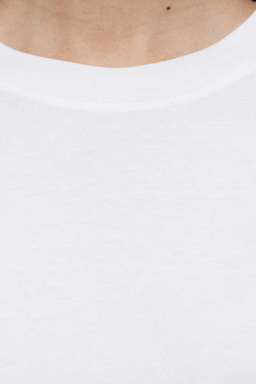 Футболка TBIG оверсайз базовая - цвет белый - 5