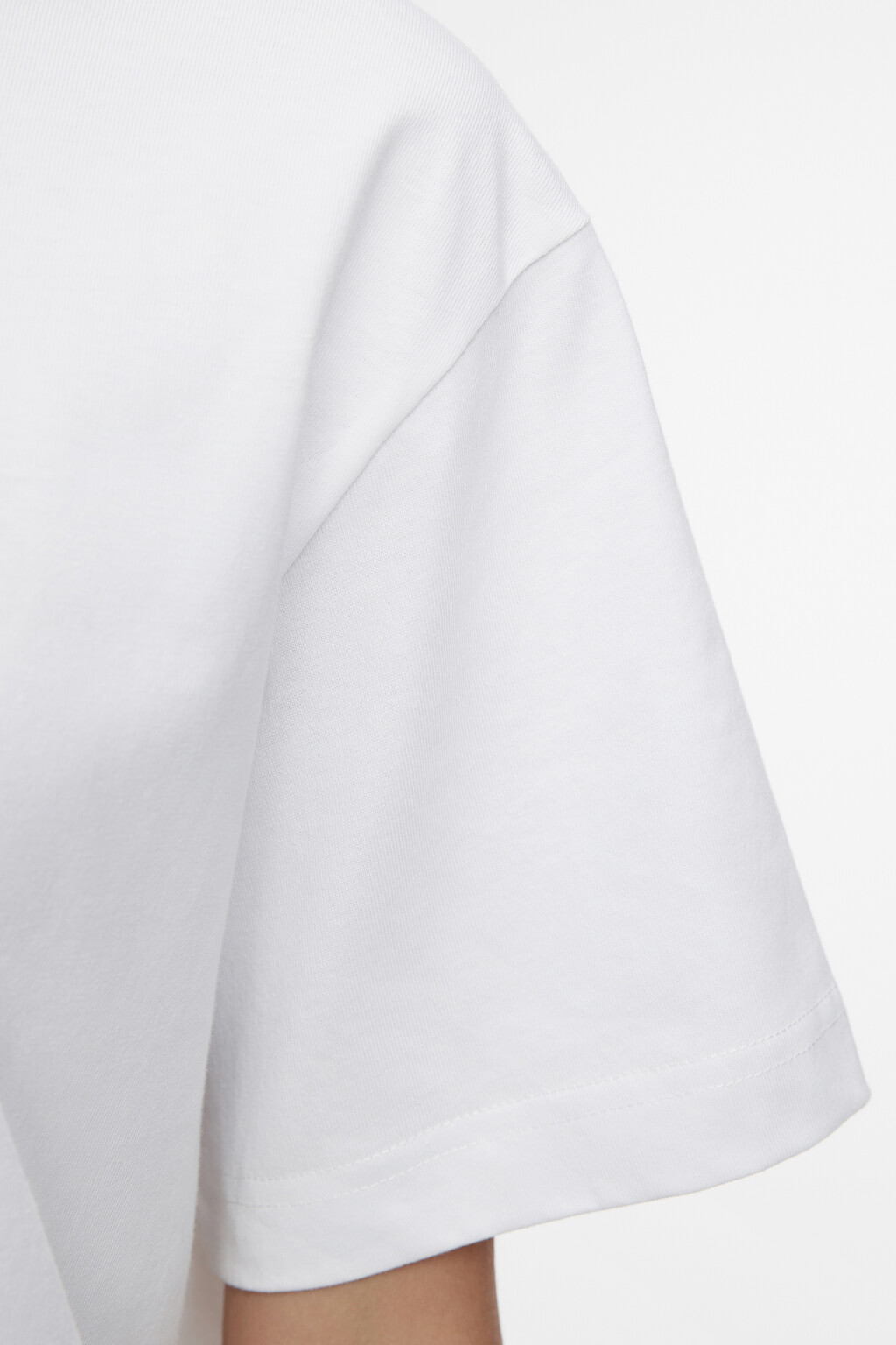 Футболка TBIG оверсайз базовая - цвет белый - 6