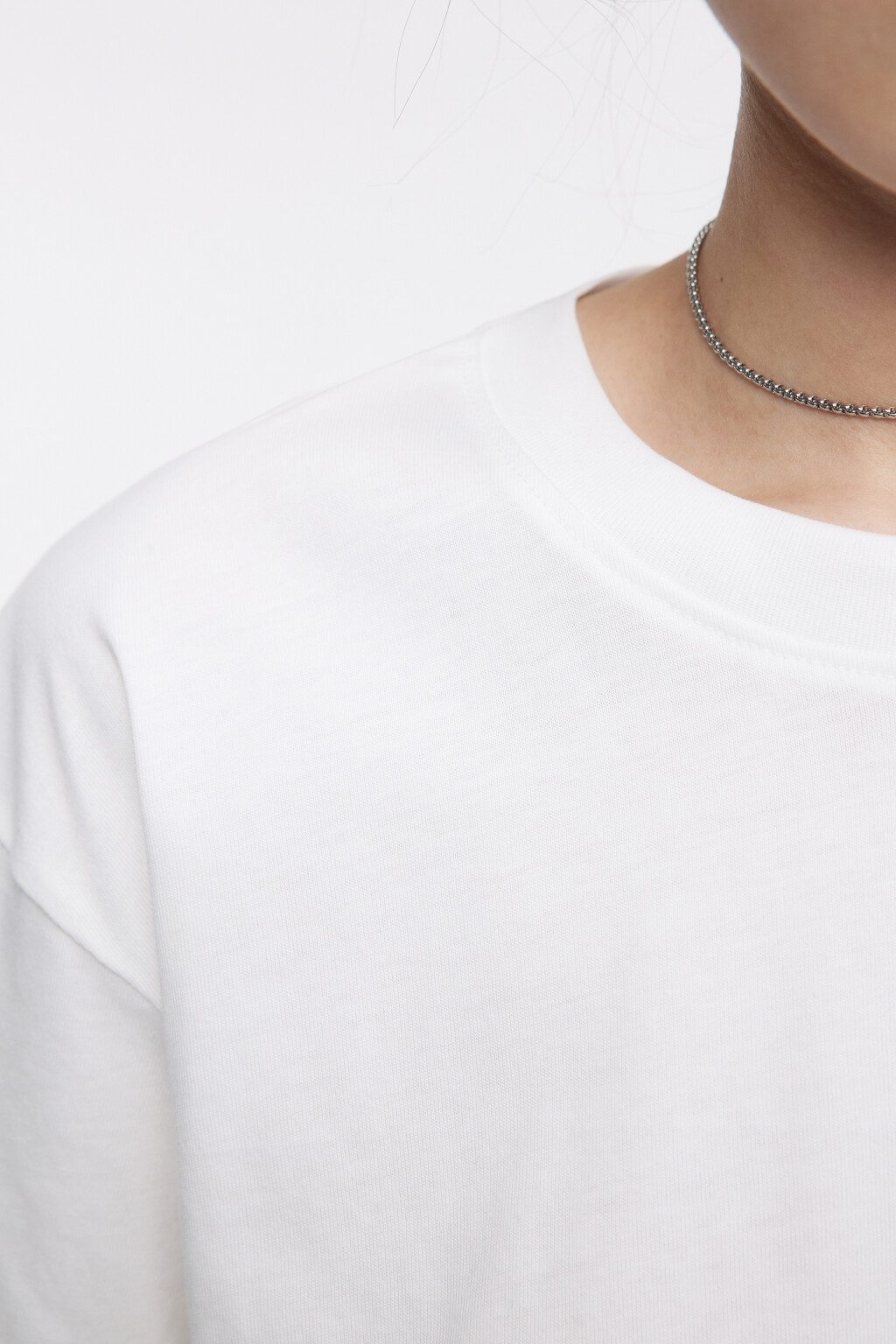 Футболка TBIG оверсайз базовая - цвет белый - 6