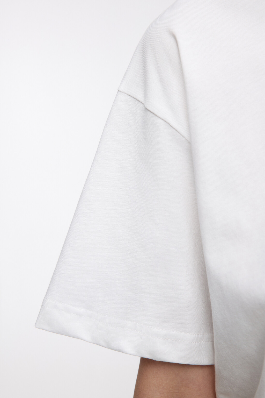 Футболка TBIG оверсайз базовая - цвет белый - 7