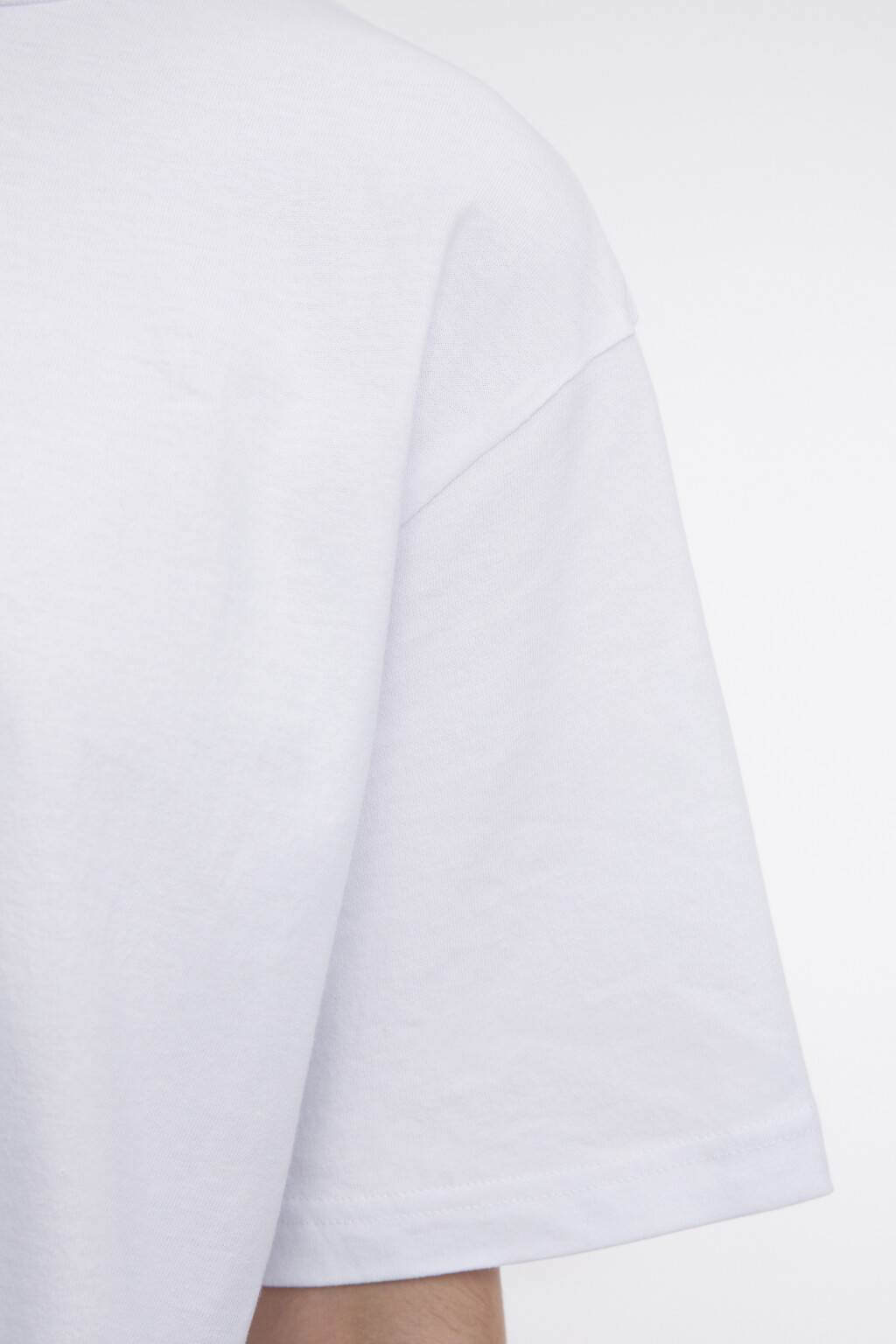 Футболка TBOY оверсайз в базовых цветах - цвет белый - 6