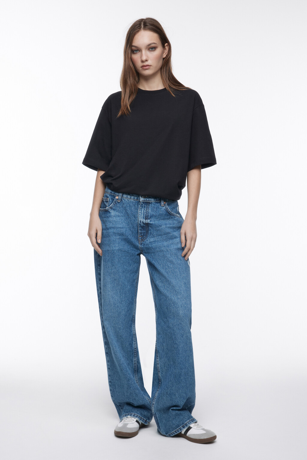 Футболка TBOY оверсайз в базовых цветах - цвет черный - 5