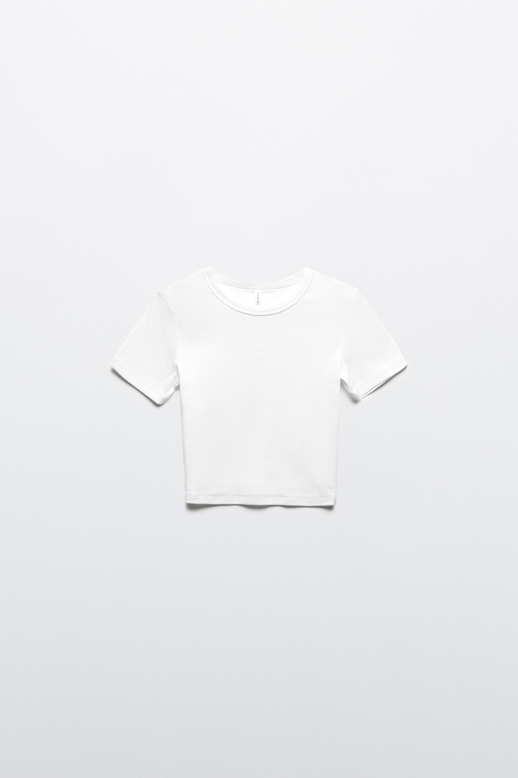Топ-футболка хлопковый облегающий - цвет белый - 8