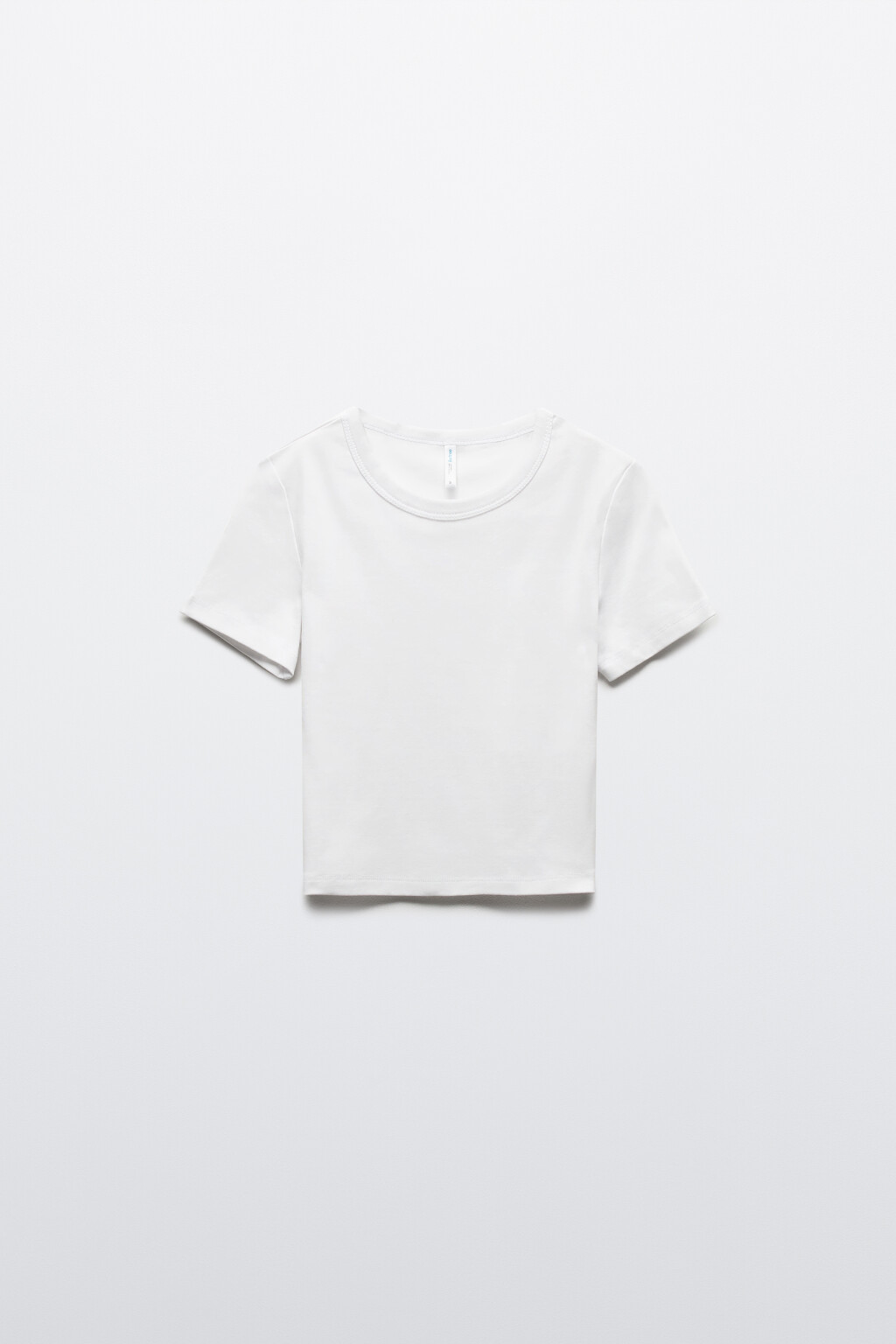 Футболка-топ базовая укороченная - цвет белый - 7