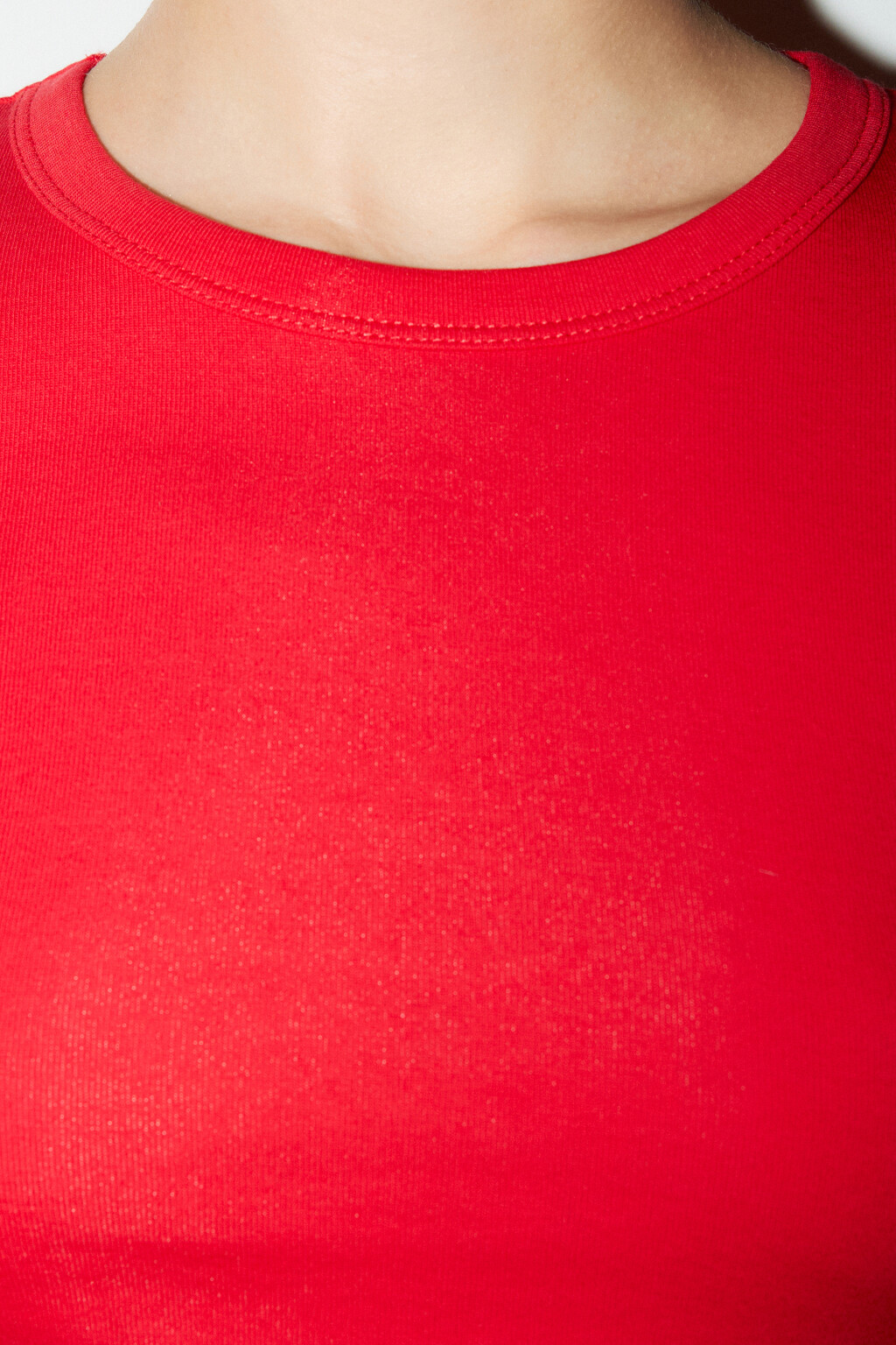 Футболка-топ базовая укороченная - цвет красный - 5
